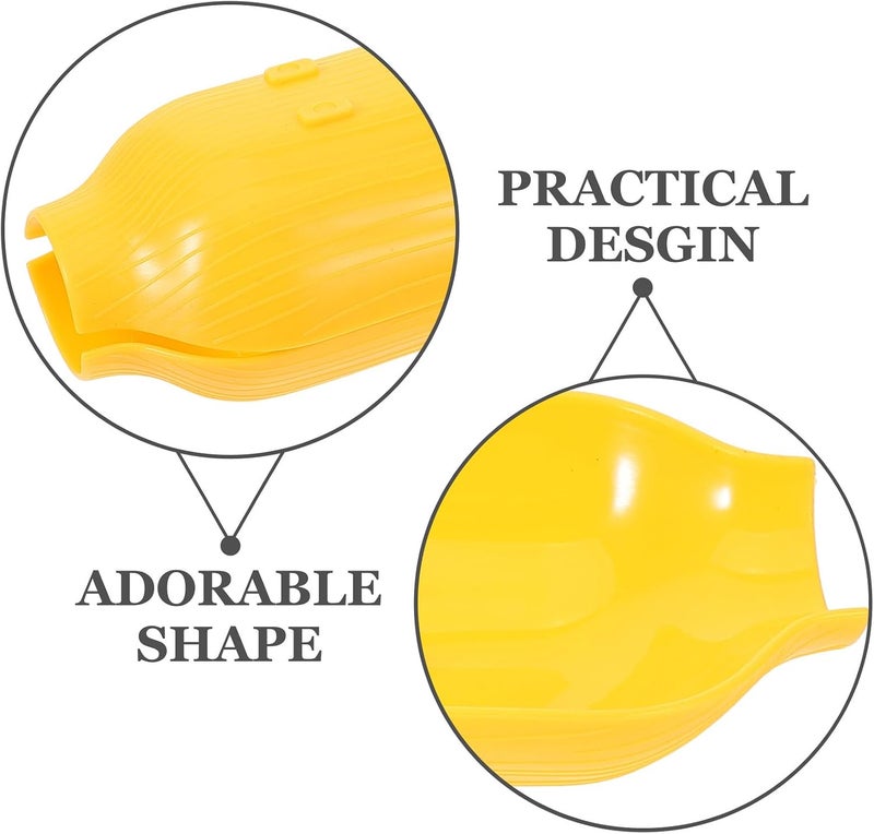 ABOOFAN Corn on the Cob Tray 8.46 Inch Plastic Snack Serving Plate Reusable BBQ Corn Holder Tray for Family Dining Entertaining and Party Appetizers - Image 2