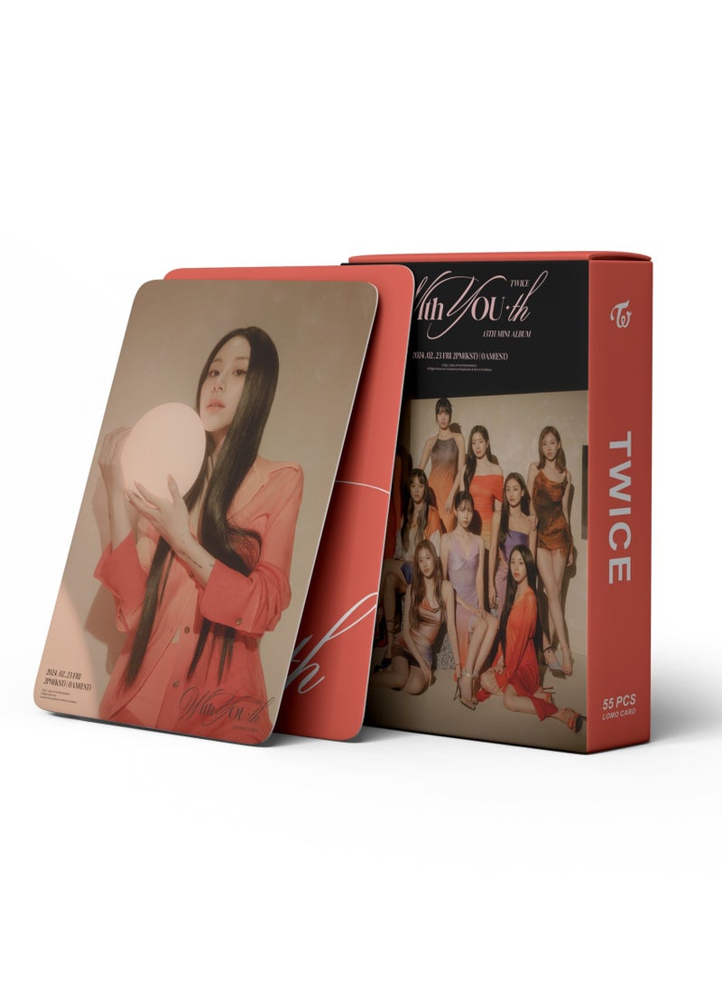 EHOME 55Pcs TWICE New Album WITH YOU Lomo Cards  - Image 5