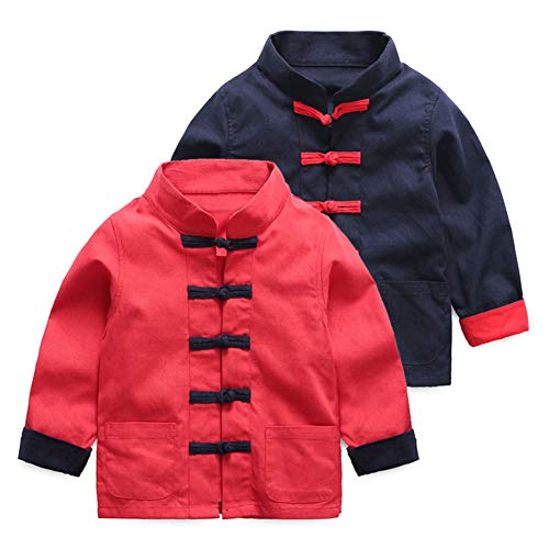 Mud Kingdom Little Boy Dress Coats Chinese New Year Tang 3T Navy Blue - Image 5
