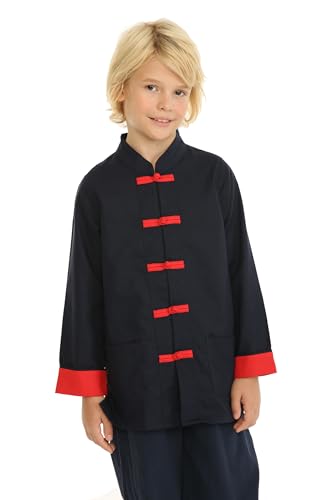 Mud Kingdom Little Boy Dress Coats Chinese New Year Tang 3T Navy Blue - Image 2