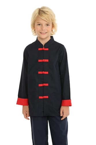 Mud Kingdom Little Boy Dress Coats Chinese New Year Tang 3T Navy Blue - Image 3