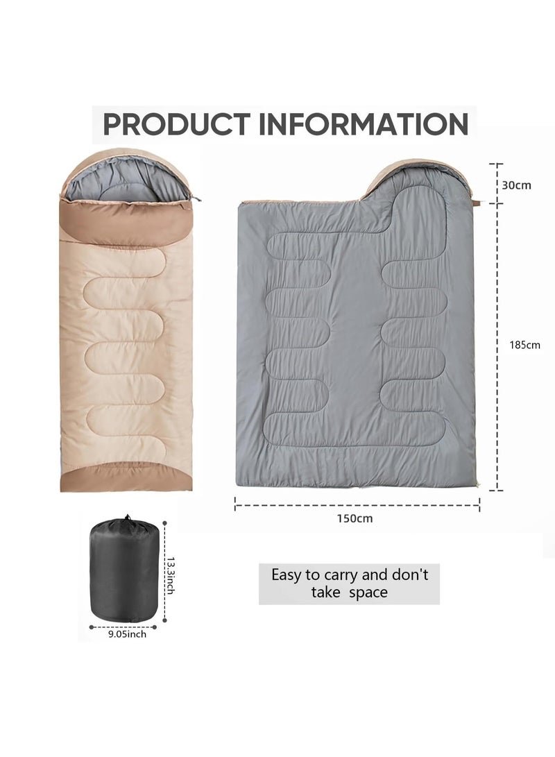 RATSAW Camping Sleeping Bag Backpacking Sleeping Bag for Camping Lightweight Portable Adults Sleeping Bag for Adults Kids Summer Warm Cold Weather Hiking Travel Compact Warm Sleeping Bag for Outdoor Traveling Hiking Climbing Backpacking - Image 2