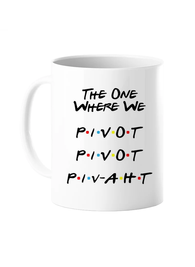Share the Love Pivot Friends Design Coffee Mug – Ideal for Office, Home Use, Gifting for Birthdays, Valentine's Day and Special Occasions