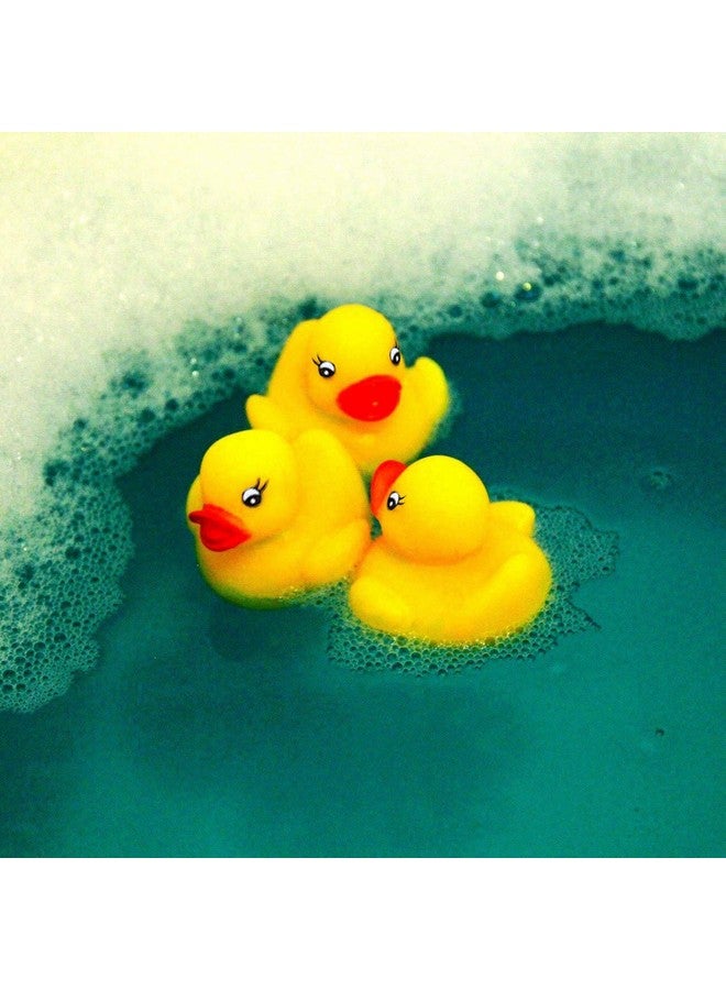 نوفيلتي بليس لعبة استحمام الطفل على شكل بطة مطاطية من Novelty Place مكونة من 12 قطعة، بطة استحمام صغيرة باللون الأصفر للأطفال الصغار وهدايا أعياد الميلاد وديكورات حوض الاستحمام - Image 3