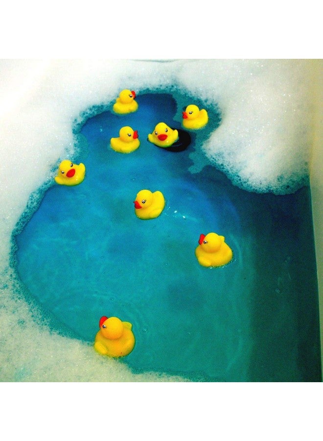 نوفيلتي بليس لعبة استحمام الطفل على شكل بطة مطاطية من Novelty Place مكونة من 12 قطعة، بطة استحمام صغيرة باللون الأصفر للأطفال الصغار وهدايا أعياد الميلاد وديكورات حوض الاستحمام - Image 2