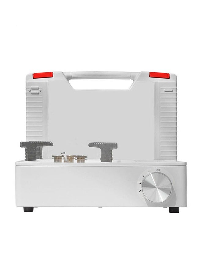 Bukela - Camping Stove with Carry Case | Extra High Output, Single Burner Butane Stove Hiking & Camping Accessories, Emergency Preparedness Portable Outdoor Camp Stove, Propane Burner 11942 BTUs| White - Image 1