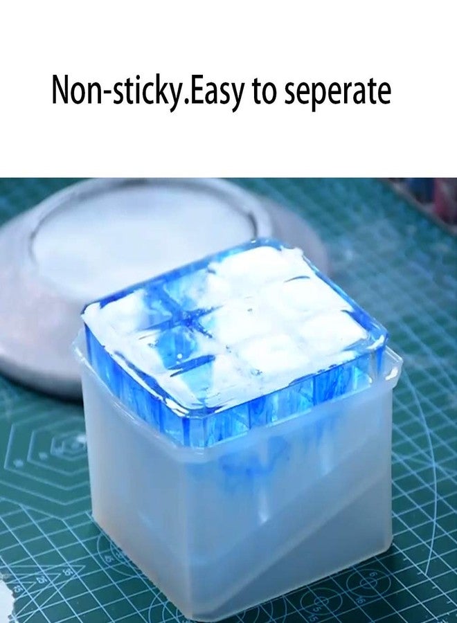 Tomorotec DIY Silicone Epoxy Resin Mold 2-Sizes Multi-Slot Organizers Casting Molds for Lipstick, Pens, Markers, Desktop Organization - Image 4