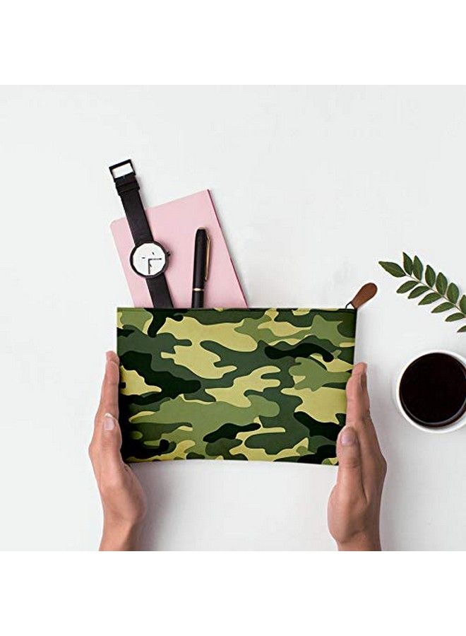 Paper Plane Design Multipurpose Canvas Pouch Zipper Pouch Or Travel Case (Milatary Design2) - Image 5