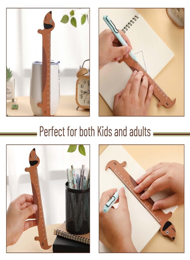 Mr. Pen- Wooden Ruler, 15cm, Sausage Dog, Mini School Ruler, Standard Metric - Image 4