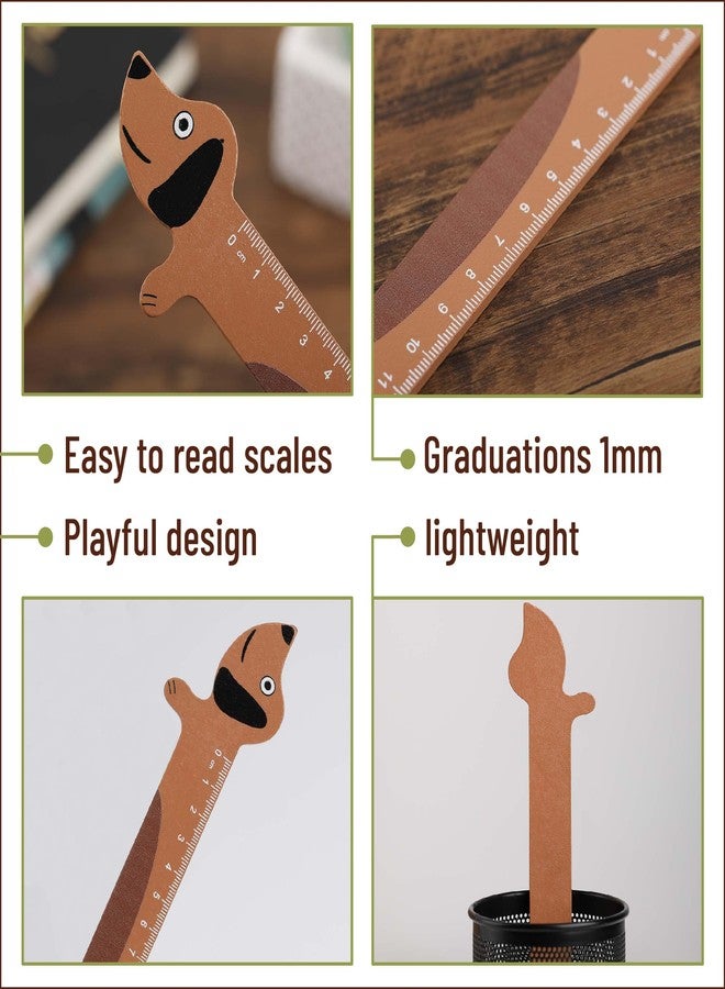 Mr. Pen- Wooden Ruler, 15cm, Sausage Dog, Mini School Ruler, Standard Metric - Image 3