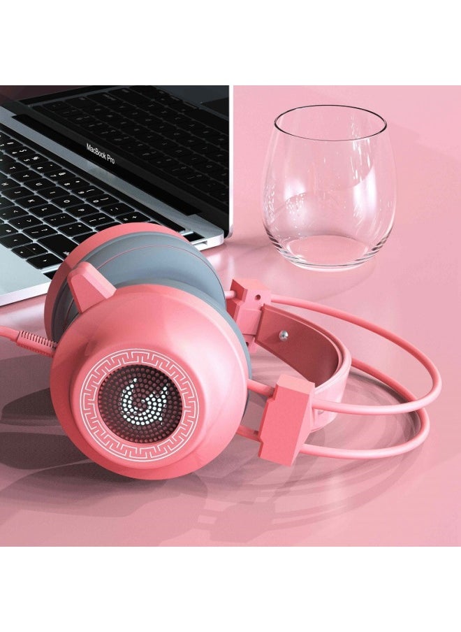 ماركة غير محددة - سماعة رأس سلكية عالية الجودة فوق الأذن 7.1 تأثير صوتي USB لألعاب الكمبيوتر مع ميكروفون لمقهى الإنترنت - اللون: أسود-أزرق (واجهة USB/7.1 صوت) - Image 1