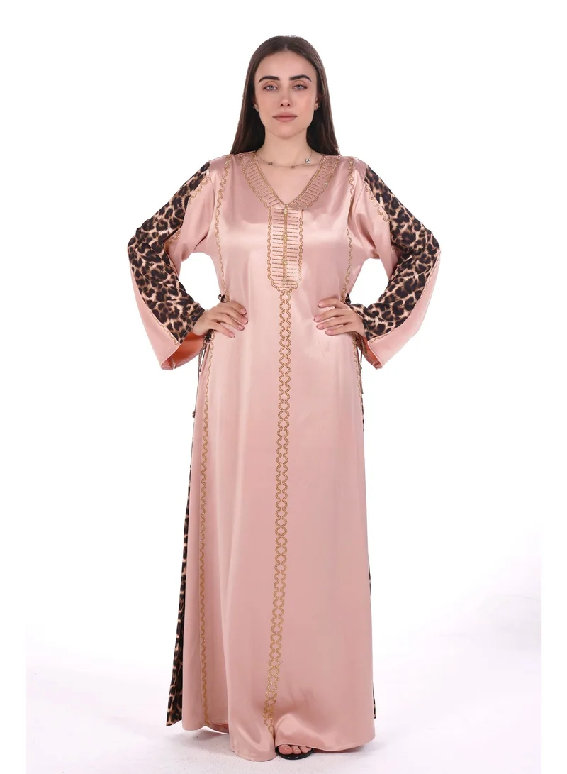 Al Bent Al Sharqieh pink women satin jalabiya dress for Women | Best Price UAE