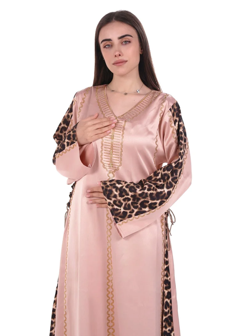 AL BENT AL SHARQIEH women satin jalabiya dress