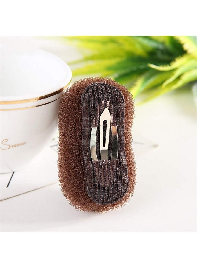 جي شلو قطعتان من وسادات تثبيت الشعر لزيادة حجم الشعر ومشابك تصفيف الشعر وإكسسوارات الشعر باللونين الأسود والقهوة - Image 4