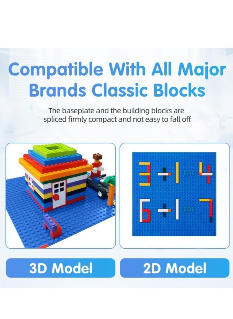 كابتن تيك Classic Baseplates, 4 Pack Square 32x32 Stud Building Base, 10"×10" Large Building Board Base Plates, 100% Compatible with All Major Brands, Build and Display Board Set - Image 4