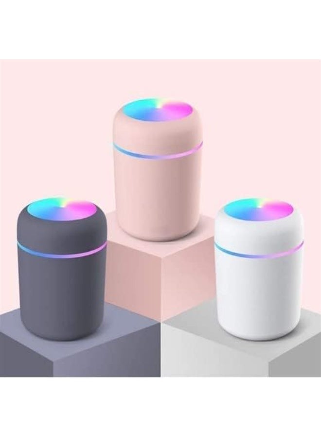 230ML Mini Air Humidifier USB Ultrasonic Humidifier Car Aroma Diffuser Electric Essential Oil Diffuser Cup 7 Color LED Lights. Assorted Colors - Image 3