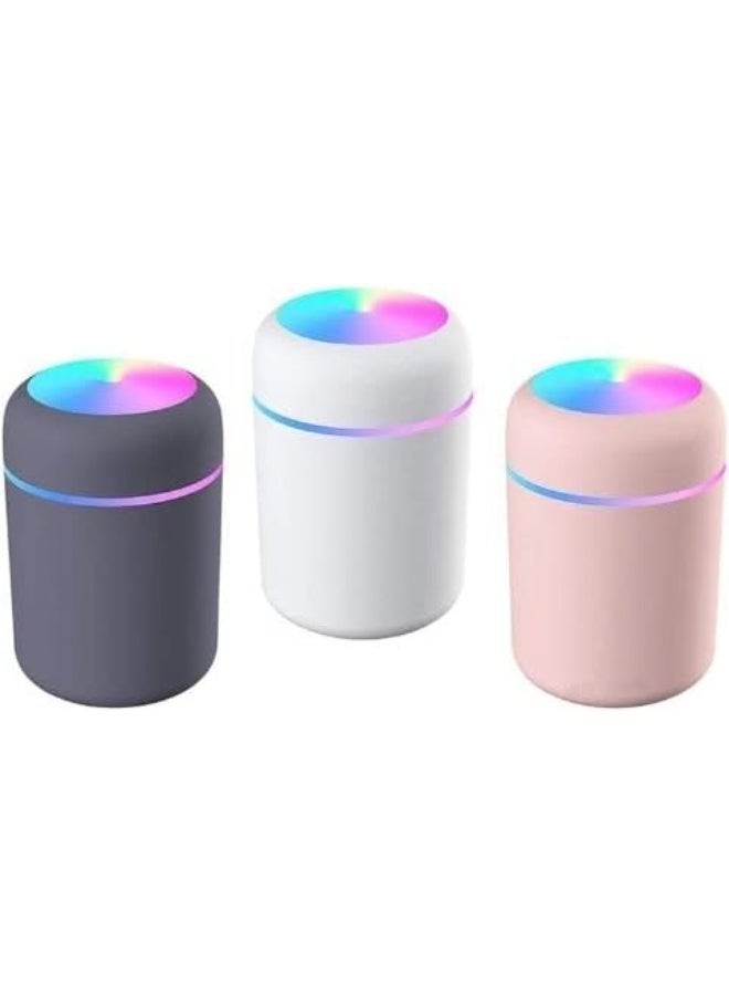 230ML Mini Air Humidifier USB Ultrasonic Humidifier Car Aroma Diffuser Electric Essential Oil Diffuser Cup 7 Color LED Lights. Assorted Colors - Image 2