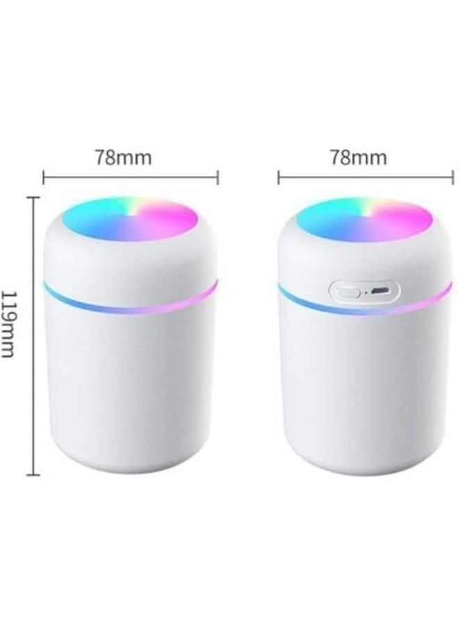 230ML Mini Air Humidifier USB Ultrasonic Humidifier Car Aroma Diffuser Electric Essential Oil Diffuser Cup 7 Color LED Lights. Assorted Colors - Image 4