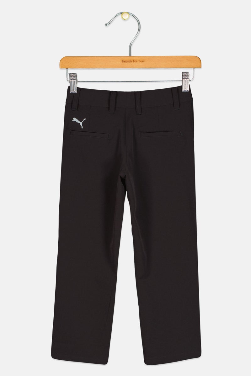 PUMA Kids Boy Regular Fit Solid Chino Pants, Black  - Image 2