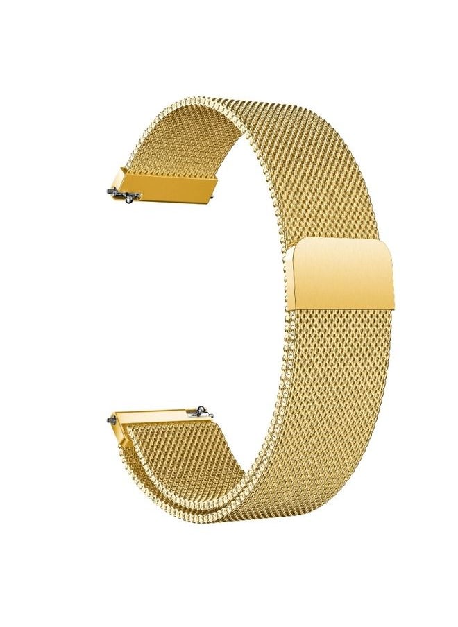 Generic - Replacement Strap For Huawei Watch 3 / 3 Pro Milanese Stainless Steel Watch Band Gold - Image 1