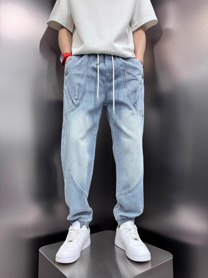 Unisex Classic Denim Jeans Loose Fit Daily Outdoor Wear - Image 5