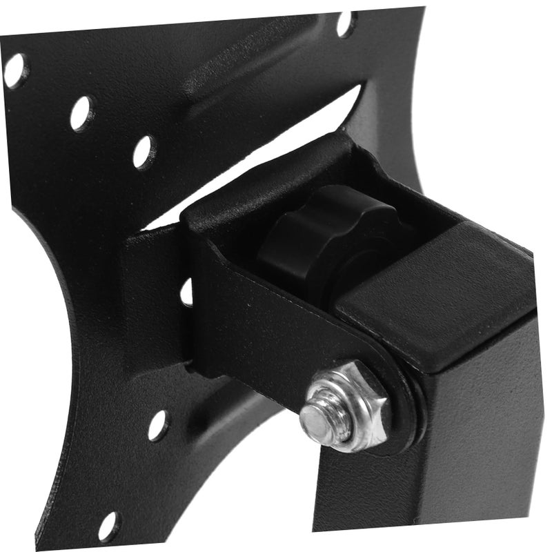 Adjustable TV Monitor Stand Wall Mount Bracket with Swivel Headrest Black - Image 4