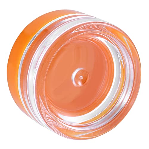 JOIKIT 200 Pack 3 Gram Jars with Orange Lid, 3ML Empty Clear Plastic Makeup Sample Containers, Cosmetic Sample Jar for Lotion, Cream, Eye Shadow, Lip Balms - Image 4