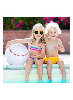 SYOSI 3 PCS Inflatable Baseball Set, 11-inch Inflatable Ball Baseball Bat Ball Baseball Baseball Bat Inflates Kids Baseball Party Favors for Pool Beach, Fun Sports Game Birthday Decor  - Image 5