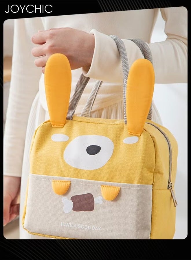 Joychic حقيبة غداء رائعة من الألمنيوم للحفاظ على الحرارة مقاومة للماء والأوساخ حقيبة قماش متينة للرجال والنساء للمدرسة والمكتب - Image 2