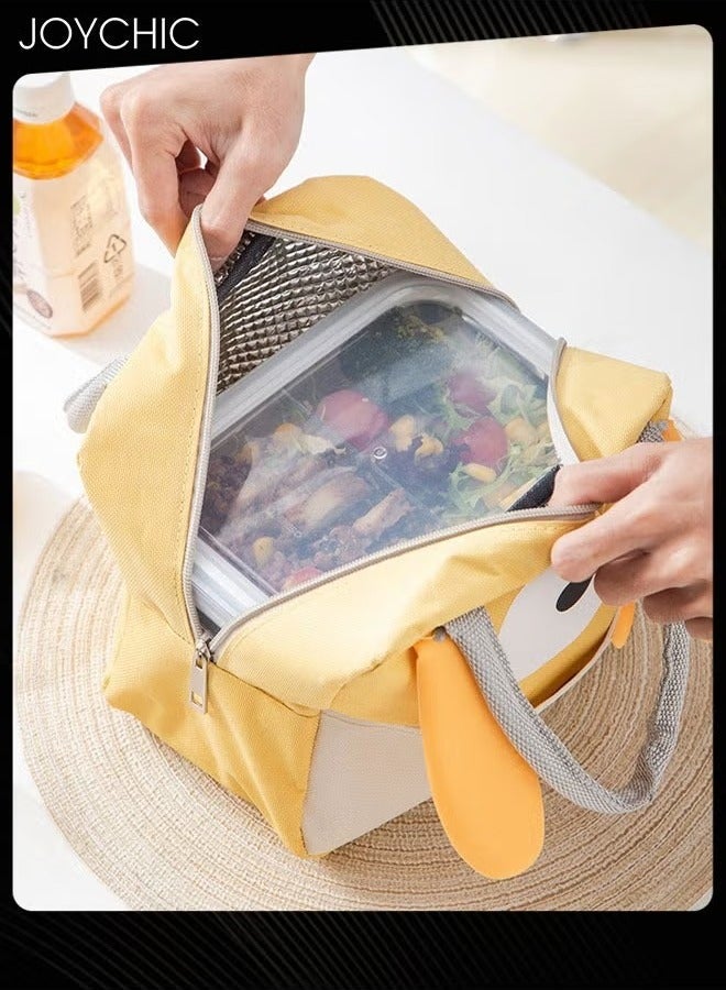 Joychic حقيبة غداء رائعة من الألمنيوم للحفاظ على الحرارة مقاومة للماء والأوساخ حقيبة قماش متينة للرجال والنساء للمدرسة والمكتب - Image 3