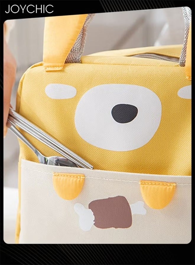 Joychic حقيبة غداء رائعة من الألمنيوم للحفاظ على الحرارة مقاومة للماء والأوساخ حقيبة قماش متينة للرجال والنساء للمدرسة والمكتب - Image 4