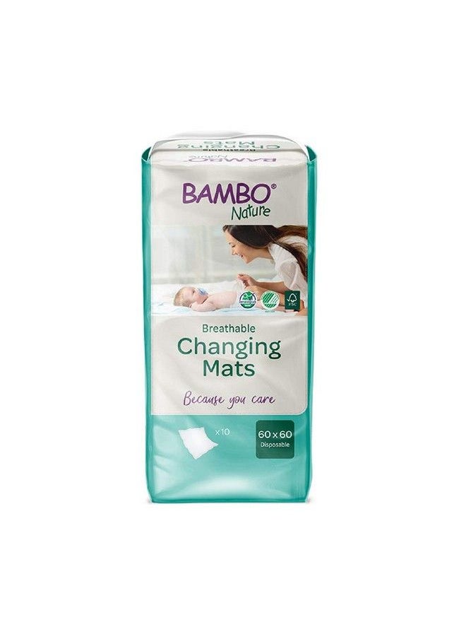 BAMBO NATURE Eco Friendly And Soft Disposable Diaper Changing Mat (60Cm X 60Cm) Pack Of 10  - Image 2