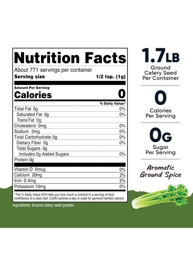 Nutricost Ground Celery Seed (1.7 Pound) - Aromatic Ground Spice, For use in Pickling, Soups, Curries, Stews & More - Image 2