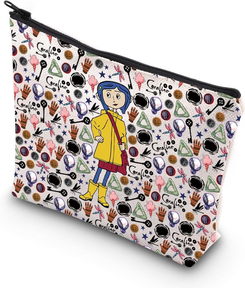 WCGXKO WCGXKO Horror Cartoon Movie Gift Fantasy Makeup Bag Horror Lover Gift Travel Bag Zipper Pouch (aline bag1)