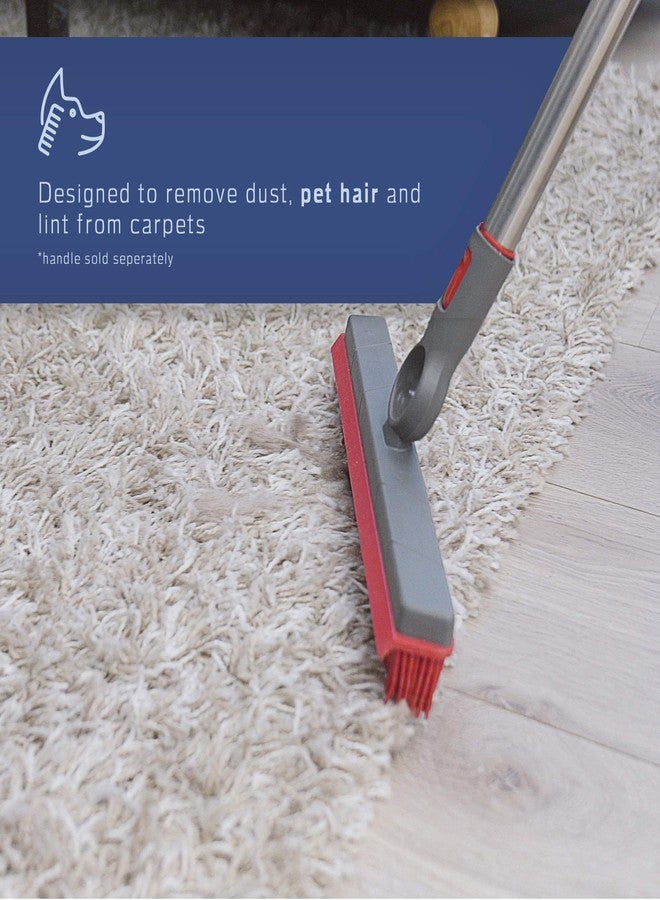 FAYINA Premium Rubber Floor Brush with Squeegee for Carpets & All Surfaces - Pet Hair Remover - 11.5 Inches (Attachment Only) - Image 4