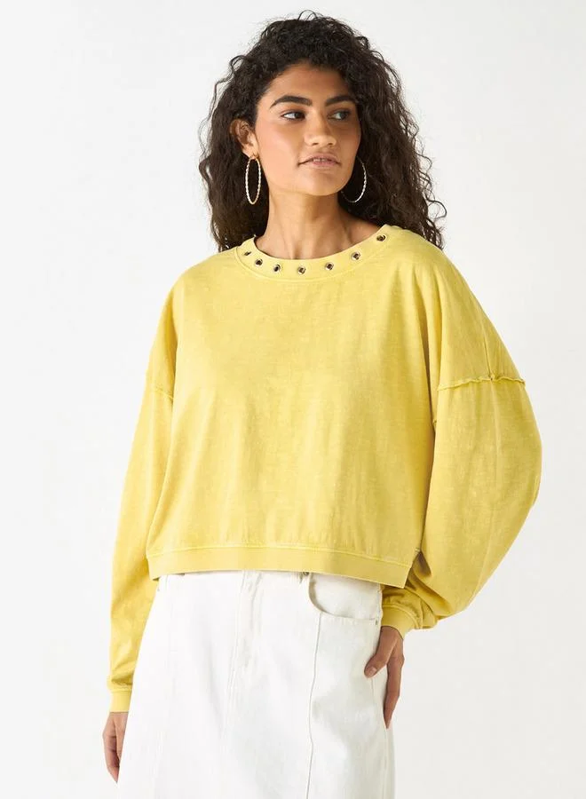 Lee Cooper Lee Cooper Cotton Top with Drop Shoulder Sleeves