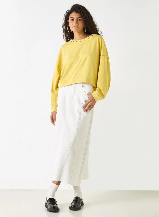 Lee Cooper Lee Cooper Cotton Top with Drop Shoulder Sleeves