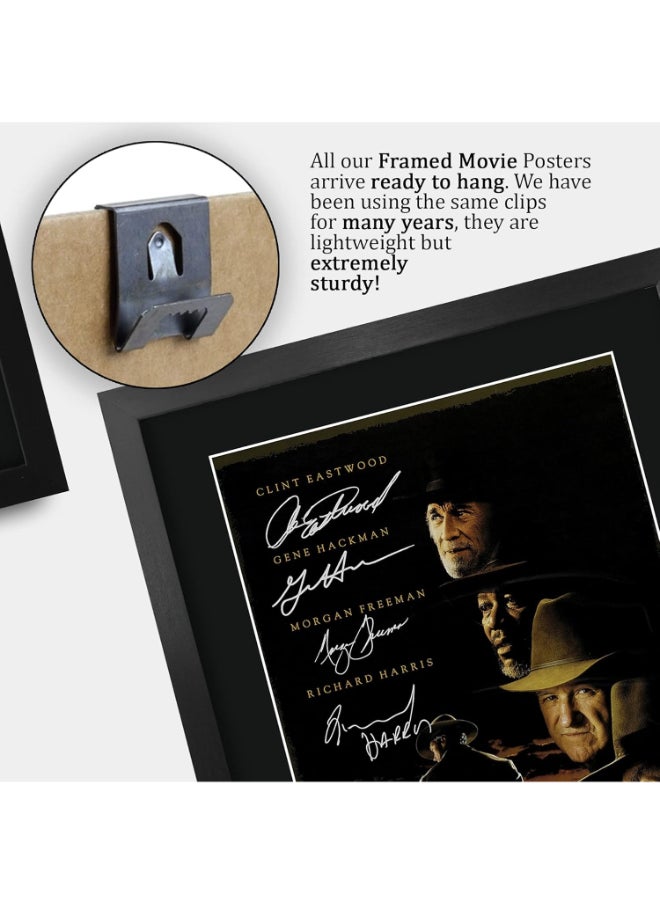 HWC Trading HWC Trading Unforgiven Movie Poster Clint Eastwood Signed 16 x 12 inch Framed Gift Printed Autograph Film Print Photo Picture Display - 16" x 12" Framed  - Image 5