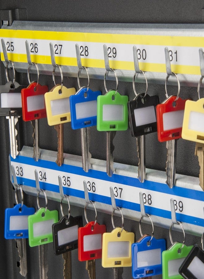 Barska Multi-Purpose Key Tags with Write-On Labels & Metal Rings - 50 Small Colored Key Tags for Organization, Identification & Labeling - Image 2