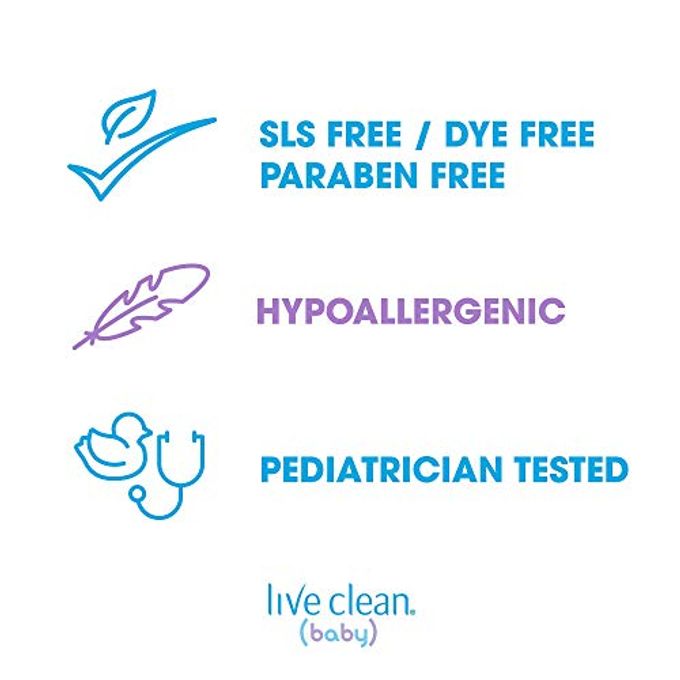 Live Clean Baby Bubble Bath And Wash, Calming Bedtime, 10 Oz - Image 3