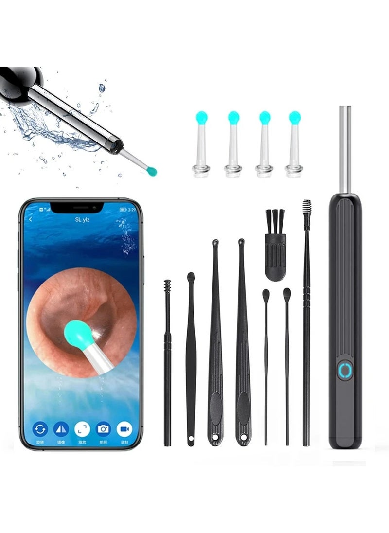 Generic Ear Wax Removal Kit -Visible Ear Wax Remover with Camera,Otoscope with Light, Ear Cleaner with 8 Ear Pickers+6 Ear Scoops, Wireless Ear Wax Remover for iOS, Android Phones,WiFi visual otoscope Ear Wax  - Image 1