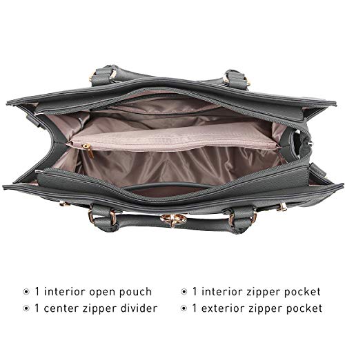 Dasein Women Handbags and Purses Ladies Shoulder Bag Top Handle Satchel Tote Work Bag with Wallet - Image 5