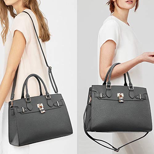 Dasein Women Handbags and Purses Ladies Shoulder Bag Top Handle Satchel Tote Work Bag with Wallet - Image 2
