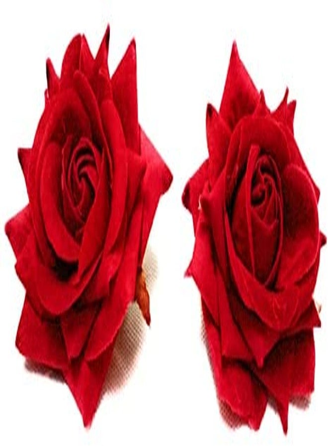 Chanderkash Rose Hair Clip for Women and Girls. Flower Hair Accessories/Floral Hair Pin - Image 1