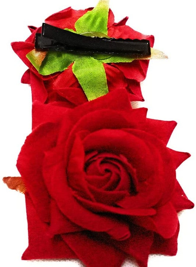 Chanderkash Rose Hair Clip for Women and Girls. Flower Hair Accessories/Floral Hair Pin - Image 4