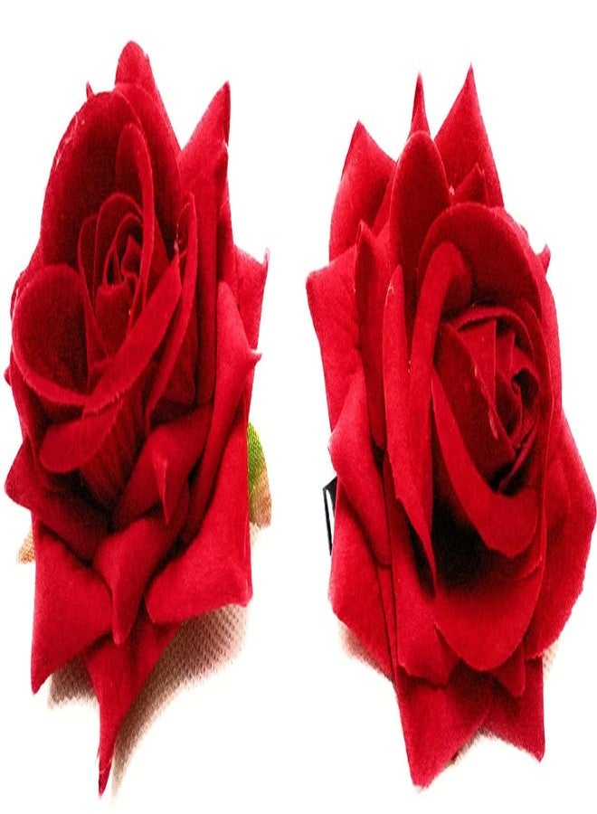 Chanderkash Rose Hair Clip for Women and Girls. Flower Hair Accessories/Floral Hair Pin - Image 5