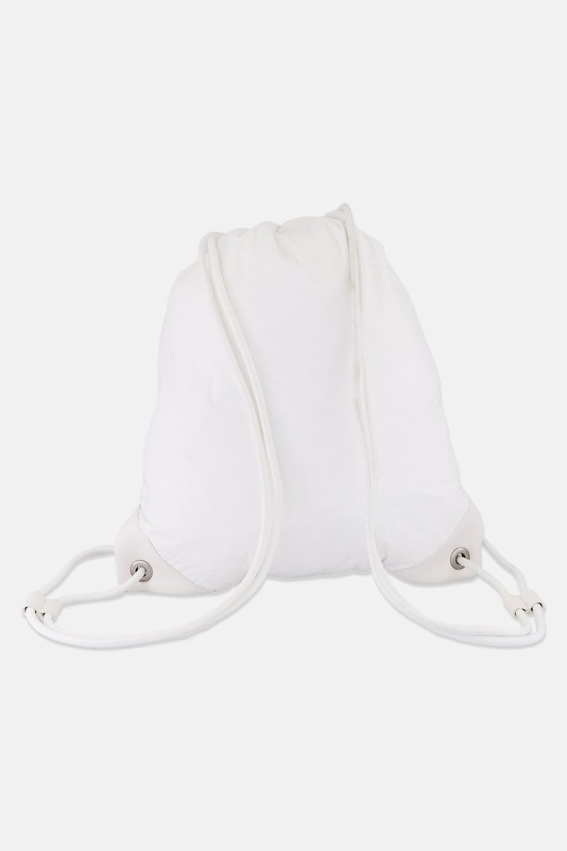 ESPRIT حقائب ظهر بسحاب للرجال بشعار العلامة التجارية مع حقيبة، أبيض - Image 2