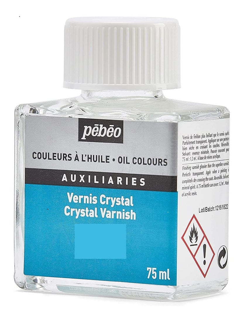 Pebeo 75 ml Glossy Crystal Varnish Transparent - Image 4
