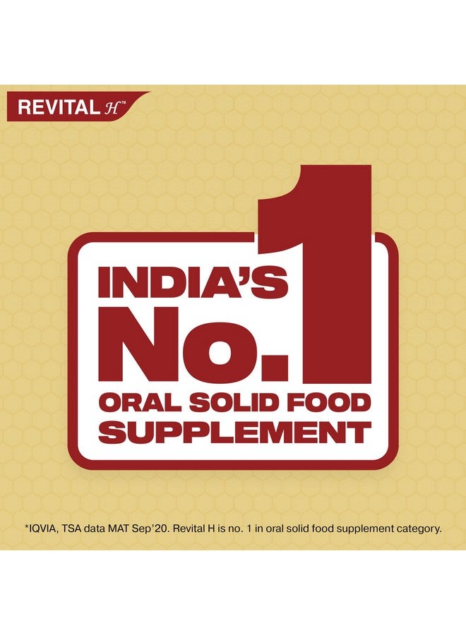 Revital H Multivitamin For Men (60 Capsules) With Natural Ginseng, Zinc, 10 Vitamins & 8 Minerals For Daily Energy, Stamina & Immunity - Image 4