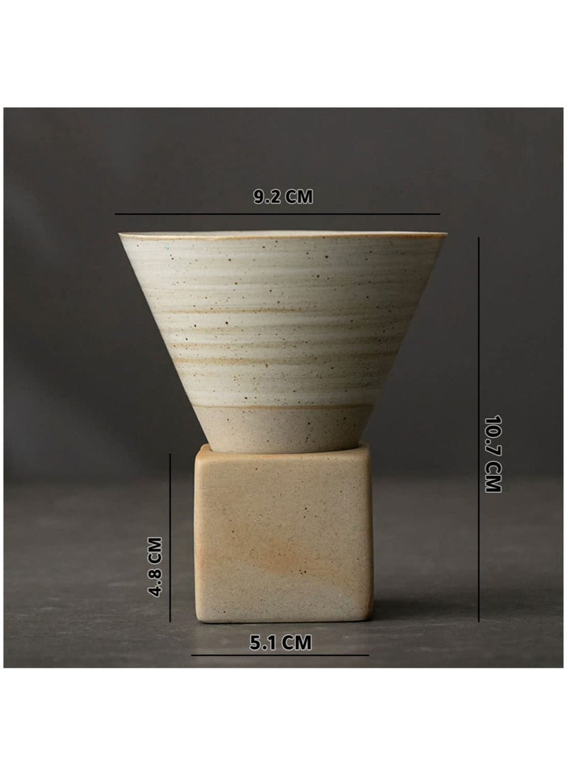 MIBRU Ceramic Coffee Cup Ceramic Cup With Holder For Espresso Turkish Demitasse Mugs Saudi tea Cappuccino Latte 150ml - Image 2